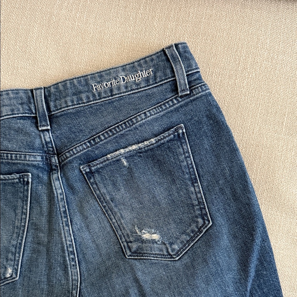 Favorite Daughter Crop Blue Jeans Straight